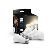 Philips Hue A19 Bluetooth Smart LED Bulb 4-Pack, White